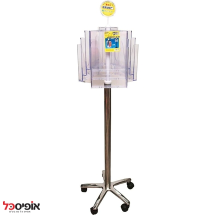 מעמד תצוגה עמוד + גלגלים 6 תאים K-298