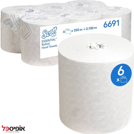 6X350m גלילי מגבת 6691 Scott AIRFLEX XL