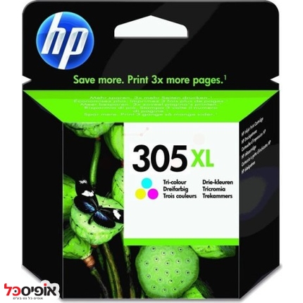 דיו 3YM63AE HP 305XL 0.2K צבע מקורי 