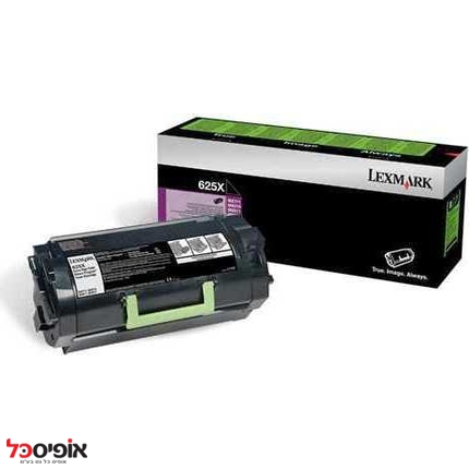 טונר לקסמרק MX711/811 62D5XOE 45K שחור מקורי