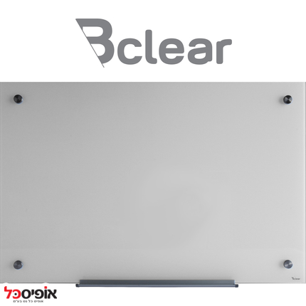 לוח זכוכית מחיק מגנטי לבן Bclear