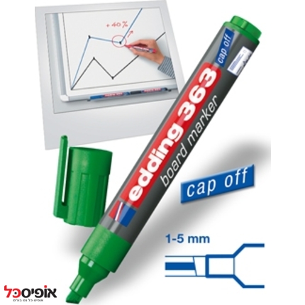 טוש ללוח מחיק פיילוט V board Master שטוח שחור