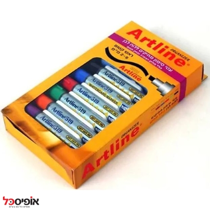 אורגנייזר ללוח מחיק + 6 טושים ארטליין