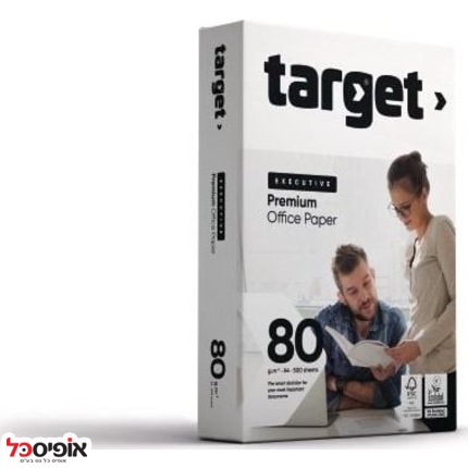 קרטון נייר TARGET 80gr A4 פרימיום י(5 חבילות)