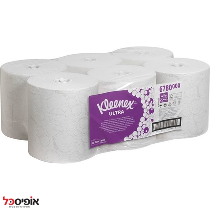 6X150m גלילי מגבת 6780 AIRFLEX Kleenex ultra