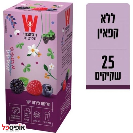 תה חליטת פירות יער 25 שקיקים