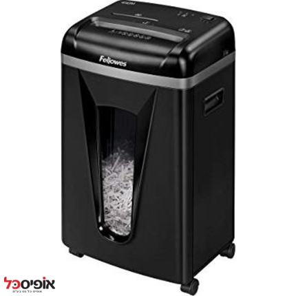 מגרסת פתיתים Fellowes 450M ל-9דף 22 ליטר DIN4