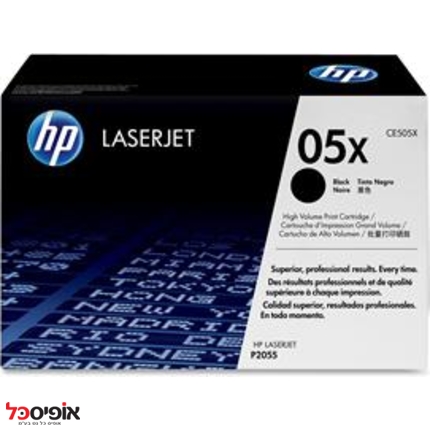 טונר HP CE505X מקורי ל-6500 דף