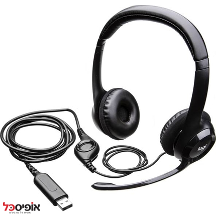 אוזניות + מיקרופון Logitech H390 USB