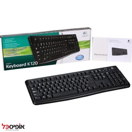 מקלדת + עכבר חוטית Logitech MK120 