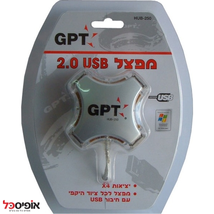 מפצל USB ל- 4